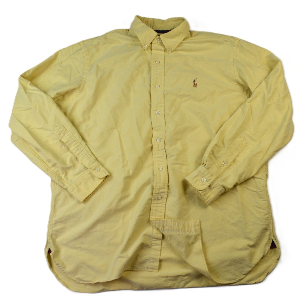 Polo Ralph Lauren Mens XL Classic Fit Oxford Shirt Long Sleeve Flesh Pony